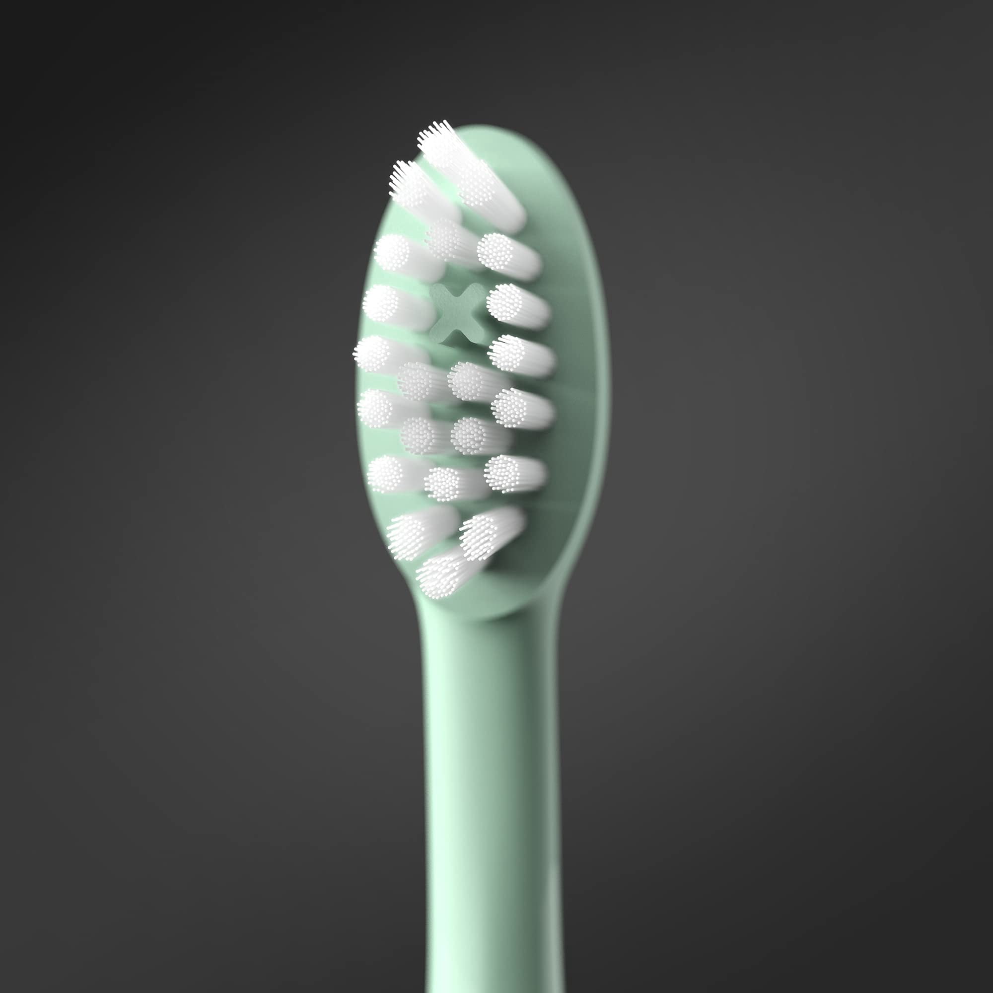 Ordo Sonic Electric Toothbrush Advanced Smart Tech with 4 Brushing Modes Fast Rechargeable Battery and Silicone-Polishing Element USB Charger for Adults Mint Green