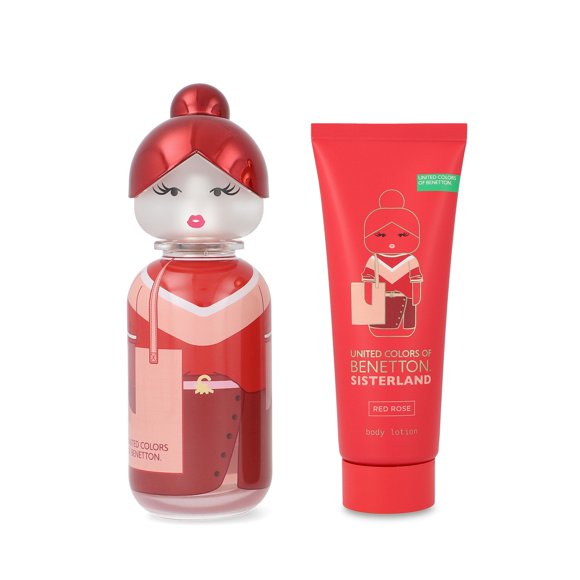Set Benetton Sisterland Red Rose 2Pzs