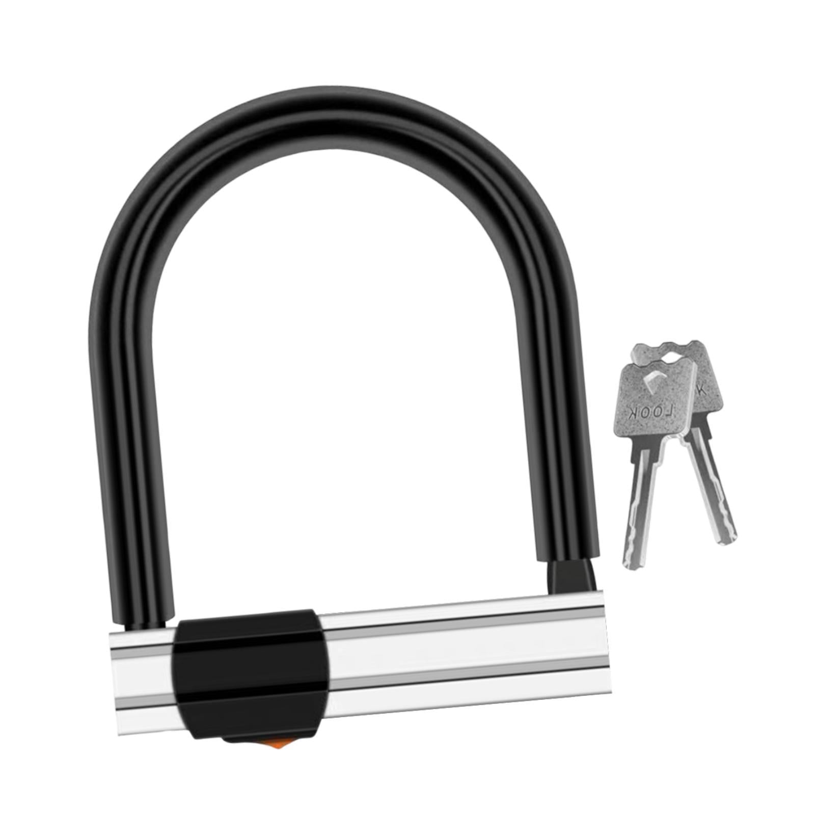 QccHieUs Bike U Shape Lock Accessories Dustproof Equipment Waterproof Anti Scratch with 2