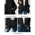 thumbnail image 4 of SHOWMALL Plus Size Lightweight Long Sleeve Cardigan for Women, Black 3X Open Front Sweater with Pockets, Casual Layering for Spring Fall, 4 of 8