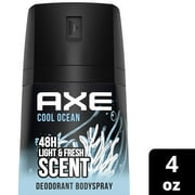 Axe Cool Ocean Long Lasting Men's Deodorant Spray, Light and Fresh, 4 oz