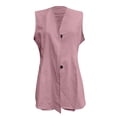 thumbnail image 5 of Short Sets for Women Sleeveless V Neck Long Cardigan Vest and Shorts 2 Piece Matching Set Business Casual Work Sets, 5 of 5