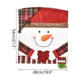 thumbnail image 2 of Funda para silla Xihbxyly estampado de duende Rudolph adorno navideño, 2 of 2