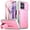 Pink, variant on Poetic Revolution Case for Moto G Power 5G 2025 [Not Fit 2024 Version], [Slide Camera Cover], Full-Body Cover with Kickstand and Built-in-Screen Protector, Black