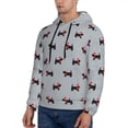 thumbnail image 2 of Hoodies for Men - Polka Dot Christmas Dog Long Sleeve Comfrt Men'S Fashion Hoodies & Sweatshirts, Sweatshirts for Men Hoodies Pullover Clothing Clothes with Pouch, 2 of 7