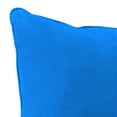 thumbnail image 6 of Jordan Manufacturing 46.5" x 24" Celosia Princess Blue Crosshatch Rectangular Outdoor Deep Seat Chair Cushion Set with Welt, 6 of 11
