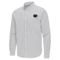 thumbnail image 2 of Men's Antigua Gray Penn State Nittany Lions Ellis Woven Tri-Blend Long Sleeve Button-Down Shirt, 2 of 3