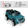 thumbnail image 3 of JOYLDIAS 12V Mercedes-Benz G650S Kids Ride on Car Electric Toy w/Remote, 3 Speeds, Lights, Bluetooth, Music, Blue, 3 of 21
