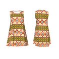 thumbnail image 7 of Daiia Aztec Print Women's Dresses 2025 Trendy Short sleeve Dresses Casual Baggy Flowy Maxi Sun Dresses, 7 of 7