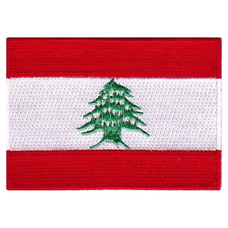 Lebanon Flag Embroidered Iron-on Patch