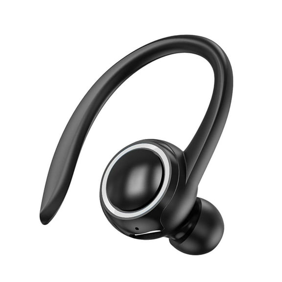 Wovilon Bluetooth Headset Wireless Business Single Earpiece Voice Answer In Ear Earbuds For Trucker Driving Running Large Battery Noise Cancelling Headphones