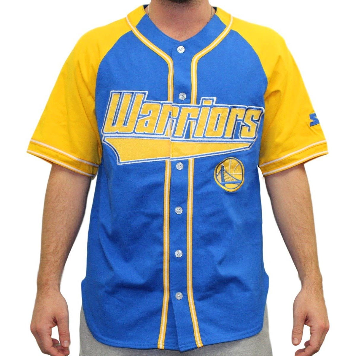 golden state warriors baseball shirt