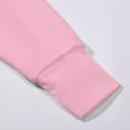 thumbnail image 4 of ITSAME Womens Hooded Sweatshirt, High Neck with Pockets Loose Active Fit Pullover Fashion Hoodie Pink M, 4 of 7