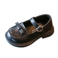 thumbnail image 3 of Viluyesy Girls Mary Jane Flats - Toddler Baby Soft Sole Leather Dress Shoes With Bow Princess Party Wedding Spring Summer Black Size 12.5, 3 of 10