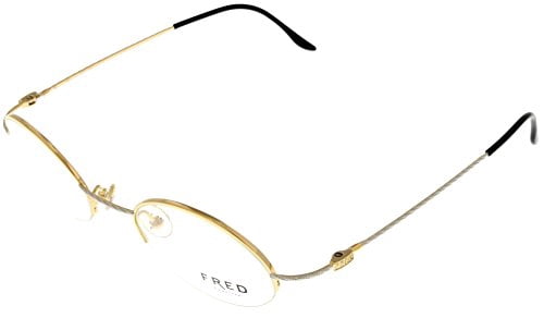 rimless glasses with clear bridge