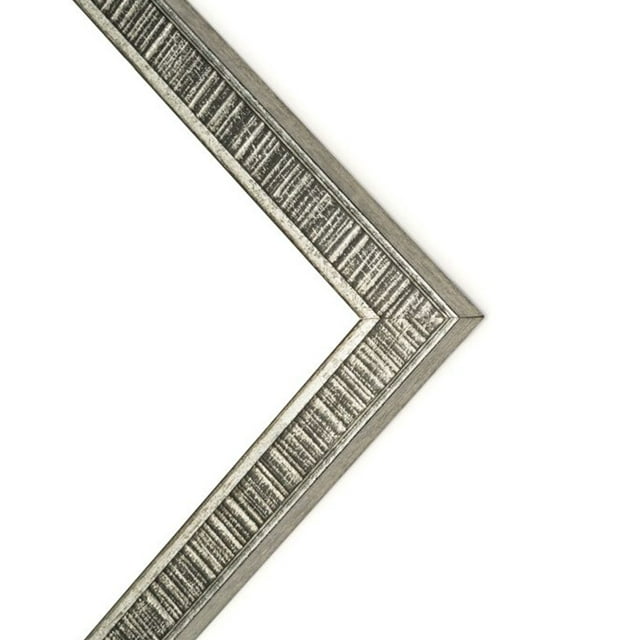 71 x 86.5 cm (28x34 inches) Stately Silver Wood Picture Frame with UV Acrylic & Foam Board Back, & Hardware
