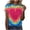 (Type 202)Hot Pink, variant on Fashion Woman Causal Round Neck Printed Blouse Short Sleeve T-Shirt Summer