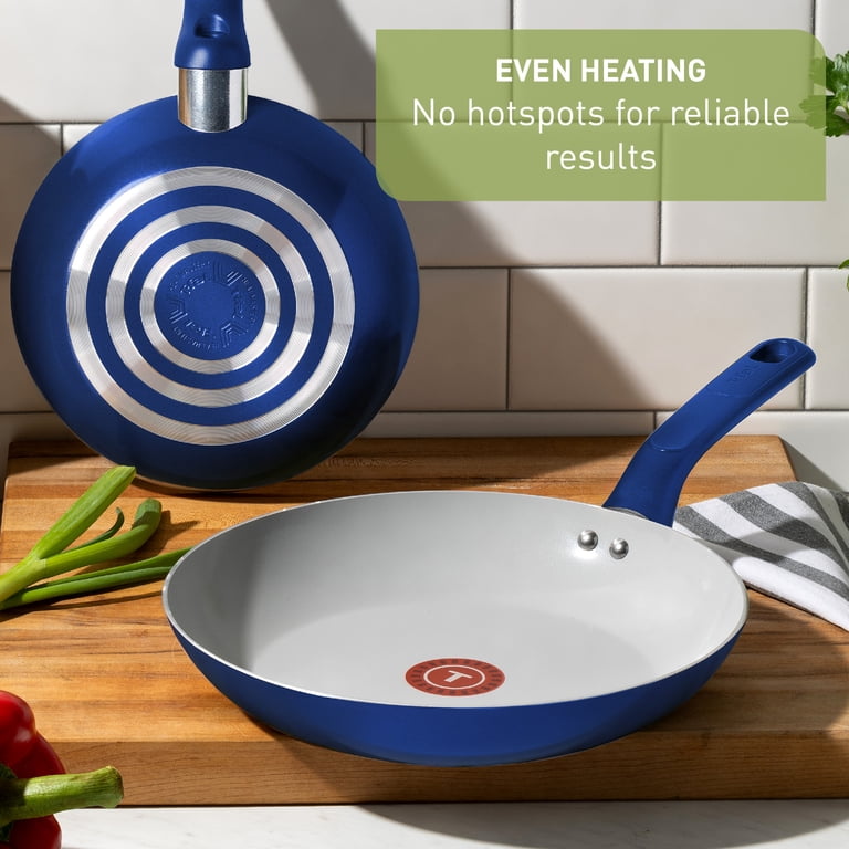 T-fal Easy Care Ceramic Non-Stick, 12 Piece Pots and Pans Cookware