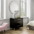 thumbnail image 2 of CosmoLiving by Cosmopolitan Karissa 3-Drawer Dresser, Black, 2 of 6