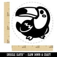 thumbnail image 2 of Kawaii Cute Toco Toucan Bird Self-Inking Rubber Stamp Ink Stamper - Red Ink - Small 3/4 Inch, 2 of 7