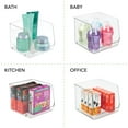 thumbnail image 6 of mDesign Kitchen Plastic Storage Organizer Bin with Open Front - 2 Pack - Clear, 6 of 9