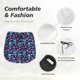 thumbnail image 4 of Balery Funny Skull Flower Pantalones cortos deportivos para mujer con forro y dos bolsillos, elásticos, para entrenamiento, gimnasio, yoga-Small, 4 of 7