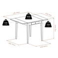 thumbnail image 3 of Winsome Hamilton Double Drop Leaf Dining Table, Walnut - 94141, 3 of 5