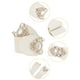 thumbnail image 2 of Cinturones elásticos Allegra K de 2.36" de ancho, de cuero sintético con cuentas de ópalo y incrustaciones de rhinestone, cinturón ajustable elástico para vestido de 66 cm/26" color beige, 2 of 5