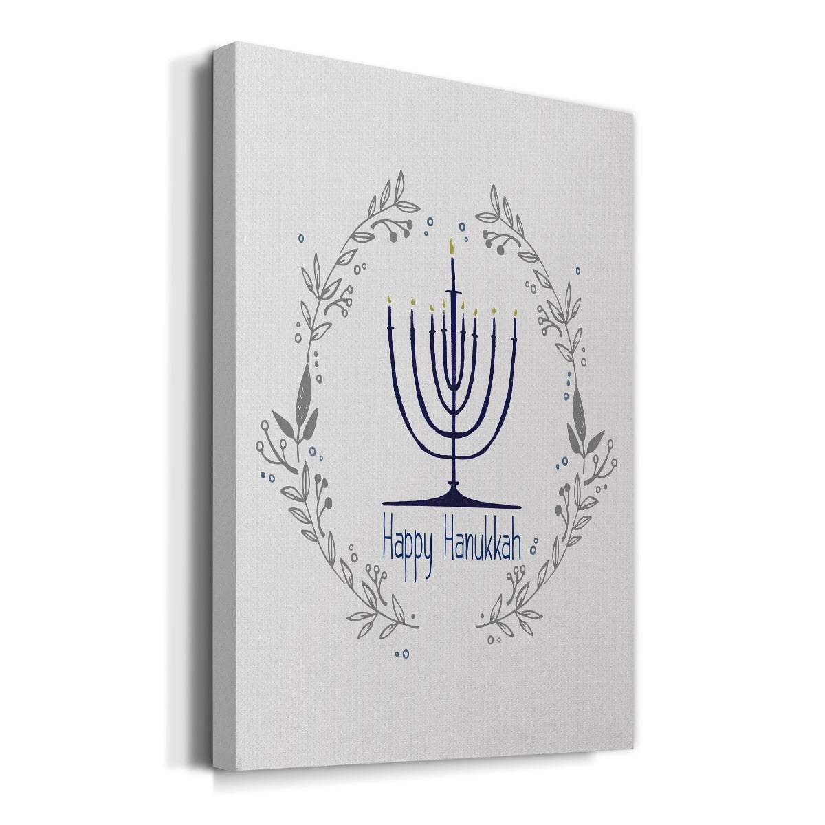 Happy Hanukkah II Premium Gallery Wrapped Canvas - Ready to Hang