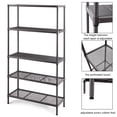 thumbnail image 3 of Gymax 72'' 5 Tier Storage Shelf Rack Steel Mesh Organization Home Kitchen Heavy Duty, 3 of 10