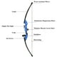 thumbnail image 3 of Piaoyu Juego de Arco y Flechas de 50" para Adultos, Kit de Arco Recurvo de Metal con Elevador hacia la Derecha de 40 Lb para Objetivo de Caza Principiante a Intermedio, 3 of 12
