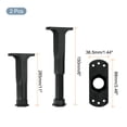 thumbnail image 2 of Unique Bargains 2 Pack Adjustable Bed Frame Support Legs, 6 Inch Bed Center Slat Support Leg, 2 of 6