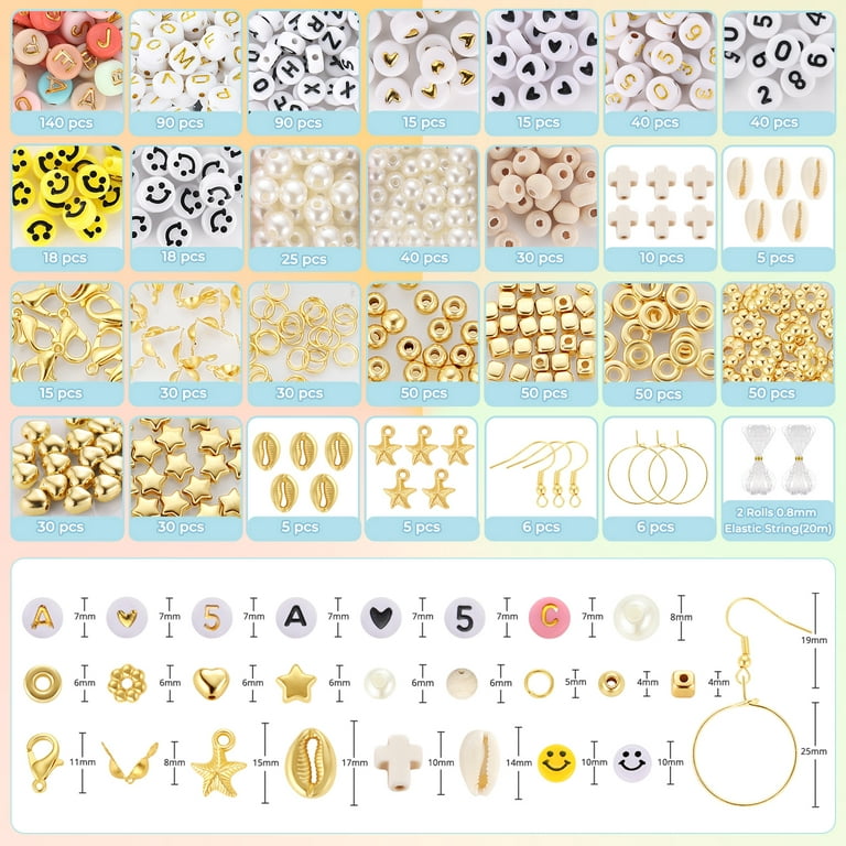 7200 Clay Beads Bracelet Making Kit,Jewelry Beading Supplies and Charms