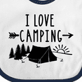 thumbnail image 4 of Inktastic I Love Camping- Tent and Trees Boys or Girls Baby Bib, 4 of 4