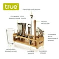 thumbnail image 5 of True 14-Piece Barware Set with Wooden Stand, Home Bar Tools Bartender Gifts, 5 of 8
