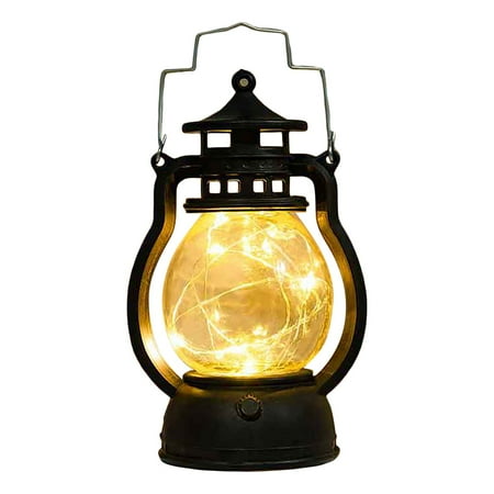 

Christmas Retro Small Oil Lamp Electronic Candle Lamp Creative Horse Light LED Luminous Ornament Supplies