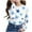 White, variant on Toddler Girls Cute Long Sleeve Shirts Kids Loose Soft Star Printed Crewneck Tunic Tops 2025 Spring Fall Casual Tees Blouses 3-14 Years