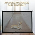 thumbnail image 2 of Dog Safety Barrier, Adjustable Magic Gate,Retractable Pet Barriers for Stairs Kitchen Portable Folding(180 x 72cm), 2 of 5