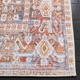 thumbnail image 4 of SAFAVIEH Tucson Damjan Traditional Machine Washable Area Rug, 6' x 6' Square, Beige/Rust, 4 of 9