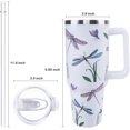thumbnail image 3 of 40 oz Goth Moon Tumbler with Handle and Straw, Black Gothic Travel Mug Water Bottle, Stainless Steel Insulated Cup with Lid and Straw, Birthday Christmas Halloween Gifts, 3 of 6