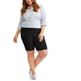 thumbnail image 3 of Women's Plus Stretch Woven Bermuda Short, 3 of 5