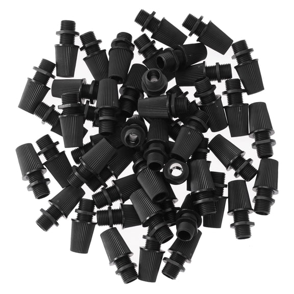 Aislor 50pcs Durable Plastic Strain Relief Cord Connectors Grip Cable Glands for Wiring Pendant Black One Size