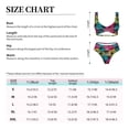 thumbnail image 6 of Daiia Hawaii Palms Women's Bikini Set Two Piece Swimsuit High Waisted Bikini Adjustable Straps Bikini Perfect for Beach, Pool, and Summer Vacation-Large, 6 of 9