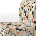 thumbnail image 4 of Designart "Whimsical Artistic Pois" Chaise d'Appoint Rembourrée Multicolore - Fauteuil Moderne pour Chambre, 4 of 7