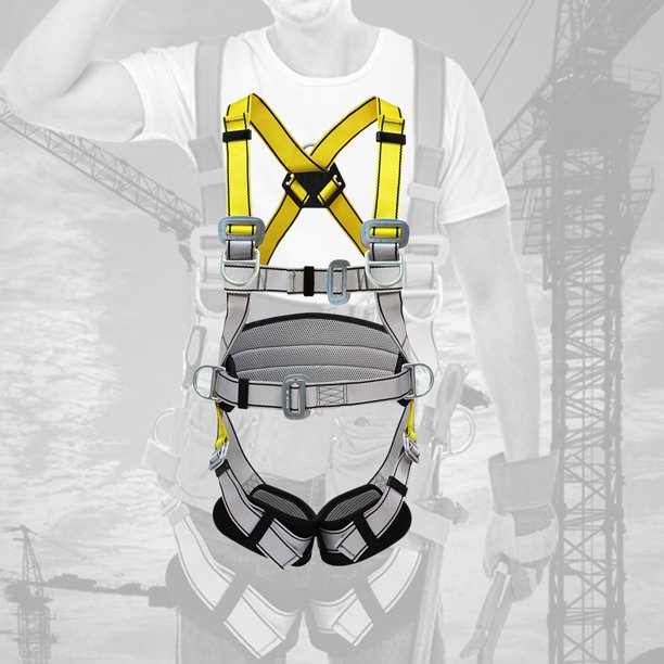 Full Body Safety Harness for Men Women Outdoor Rock Climbing Tree Arborist Caving Rappelling Accessories He Qiyong unisex