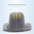 thumbnail image 4 of HUGFEGWE 20x15in Small Reading Pillow, Bed Pillow with Armrest, Back Backrest for Sitting in Bed, Reading & Bed Rest Pillows, Solid Color Back Pillow for Bed, Bed Chair Arm Pillow CJB91-43496, 4 of 5