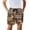 American Flag & Camo Leaf Pattern, variant on Abstract Brushstroke Vertical Stripe Pattern Swim Trunks, Elastic Waist Board Shorts Bed Sheet Breathable Boys Swim Trunks for Swimming