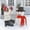 A2299 Fufafayo under $5, variant on Fufafayo under $5 Snowman Kit, Christmas Snowman Decoration Set with Hat Scarf, Wooden Button Pipe Accessories, Complete Snowman Building Kit for Winter Outdoor