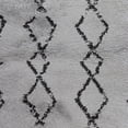 thumbnail image 4 of 7' x 9' Gray and Black Geometric Shag Area Rug, 4 of 9