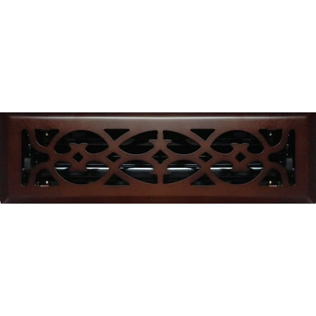 

Victorian Oil Rubbed Bronze Floor Register (2.25 x 10 )